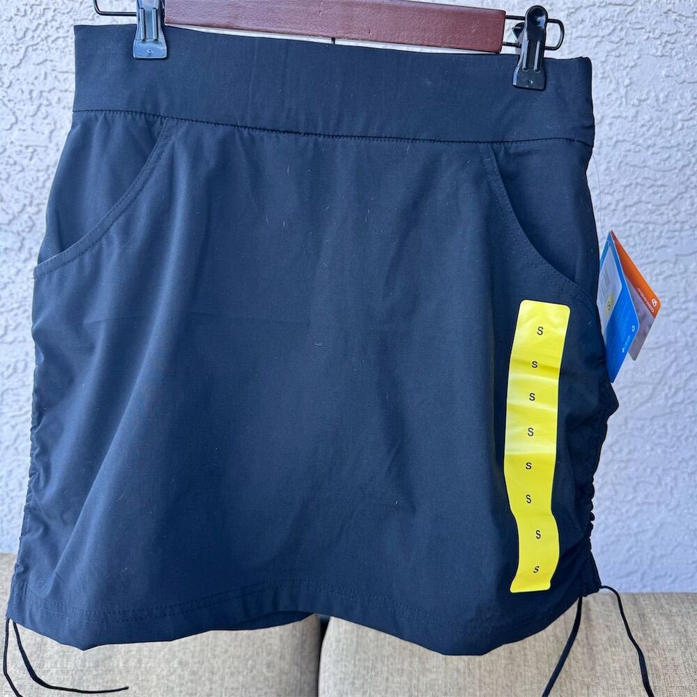 Columbia Women's Omni-Shade Active Fit Jupe-Short Skort, Black, Size S Pockets!!
